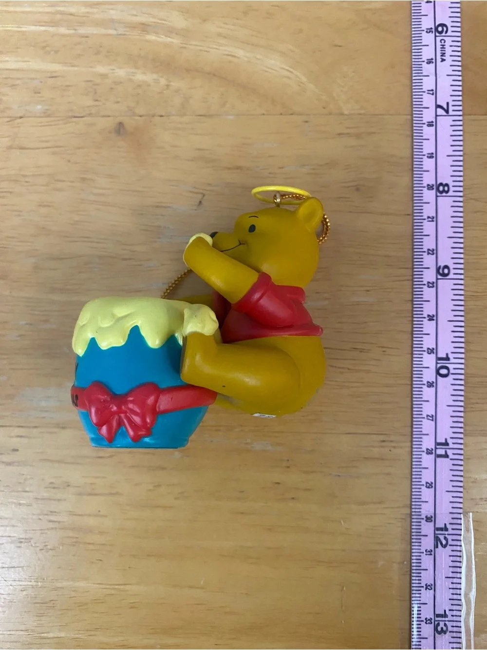 Vintage 90s Grolier Disney Christmas Magic Angel Winnie the Pooh Ornament w/ Box